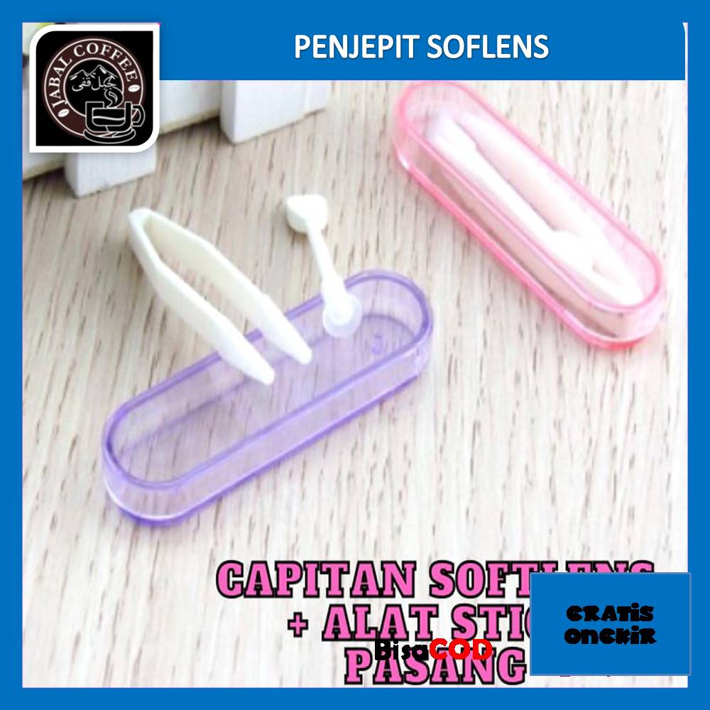 Jepit Jepitan Aplikator Soflens / Penjepit Soflens Warna / Penjepit Soflens Tongkat Stick Soflens Aplikator + Box 014