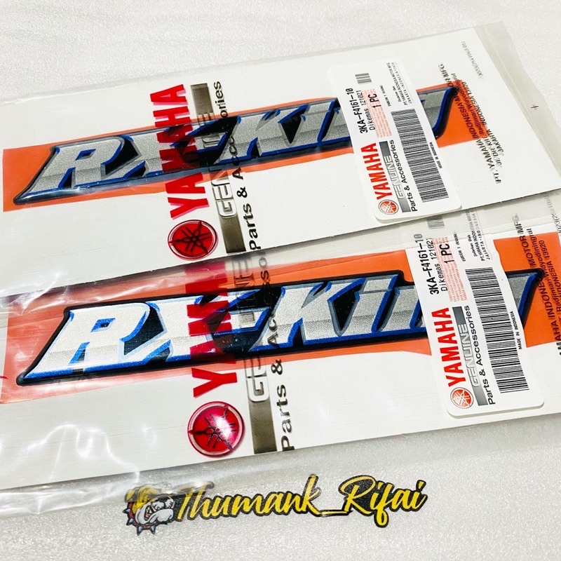 EMBLEM RX KING ORIGINAL TAHUN 2002 HIJAU BOTOL INCLUDE EMBLEM DOP AKI SET RX KING RXKING