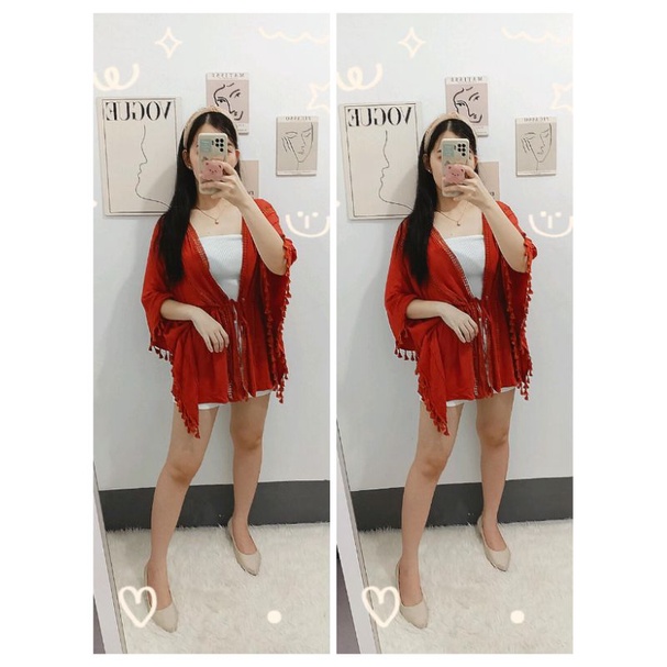 PRELOVED. bohemian outer brick color