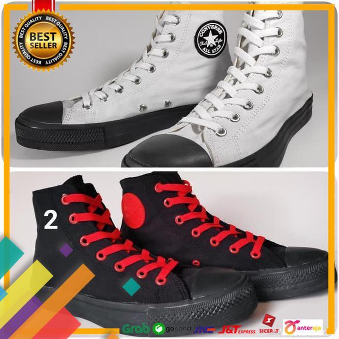 SALE.. SEPATU CONVERSE ALL STAR HIGH PUTIH HITAM + BOX GRADE ORIGINAL ..TERLARIS