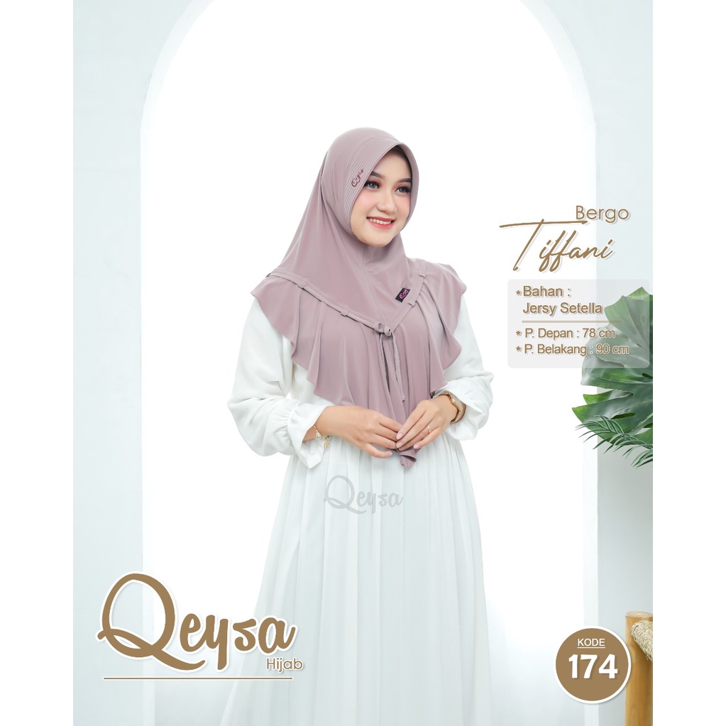 BERGO TIFFANI BY QESYA HIJAB BAHAN JERSY SETELLA HALUS