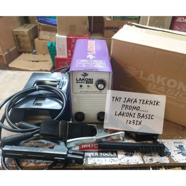 MESIN LAS LAKONI BASIC 123 IX / TRAFO LAS INVERTER LAKONI BASIC 123IX 450WATT / TRAVO LAS LAKONI 450