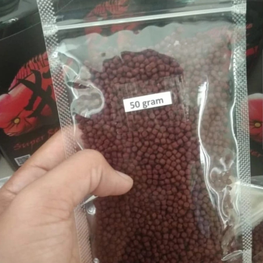 Pelet Louhan SRM Super Red Monkey Size S 50 Gr