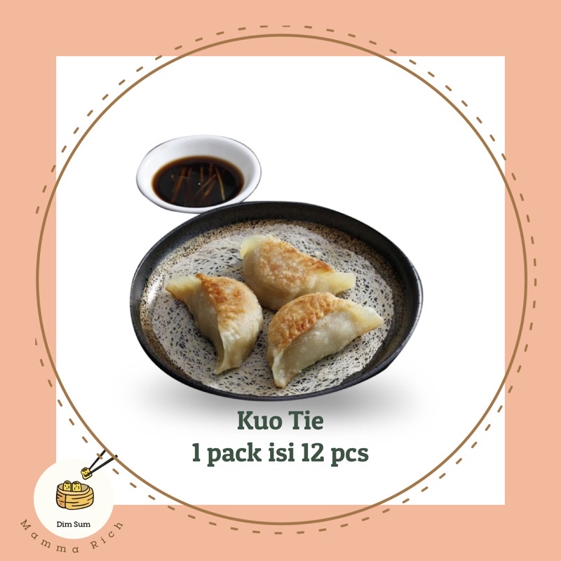 

Frozen dim sum kuo tie 1 pack isi 12 pcs. Frozen dimsum kuo tie wo tiet