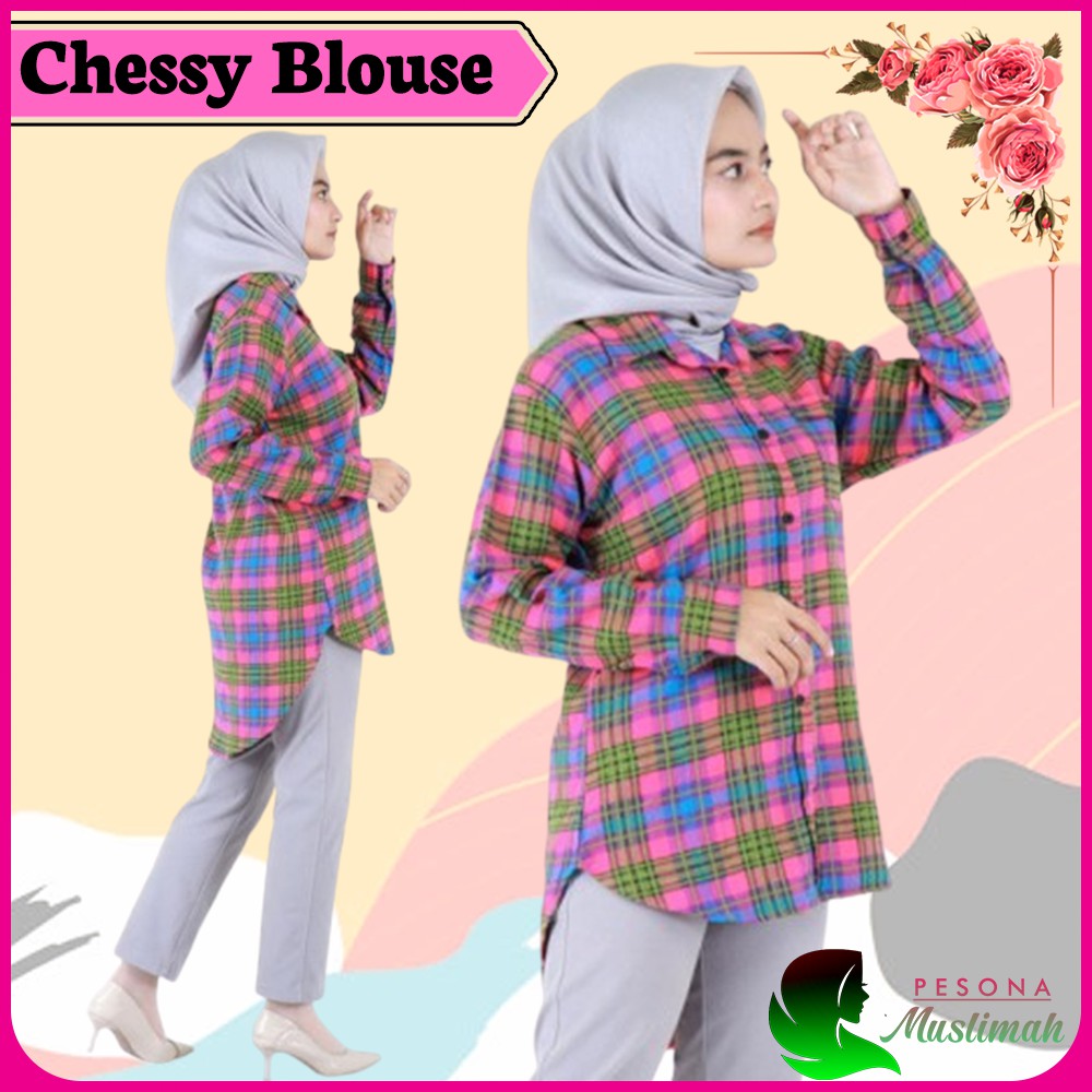 Baju Atasan Blouse Wanita Model Terbaru 2021
 Chessy Blouse