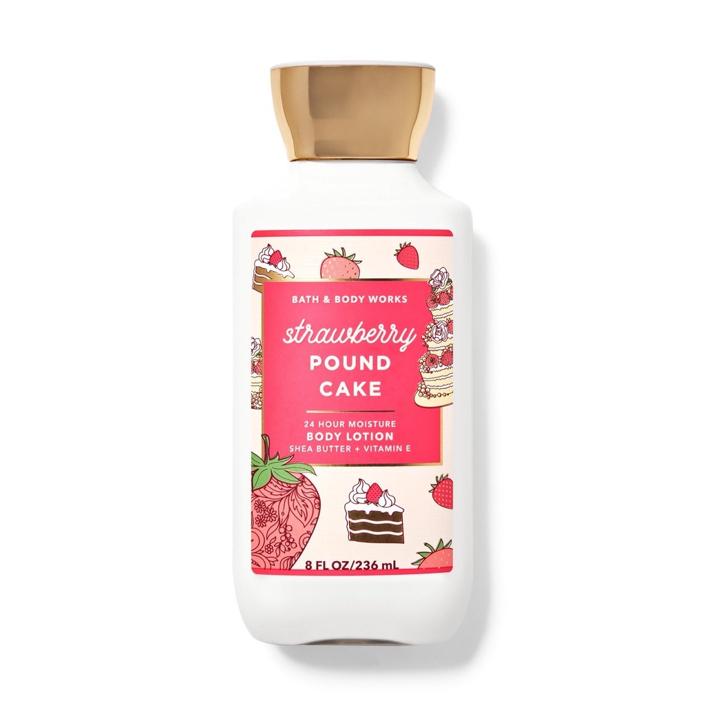 BBW Bath & Body Works Strawberry Pound Cake BODY LOTION