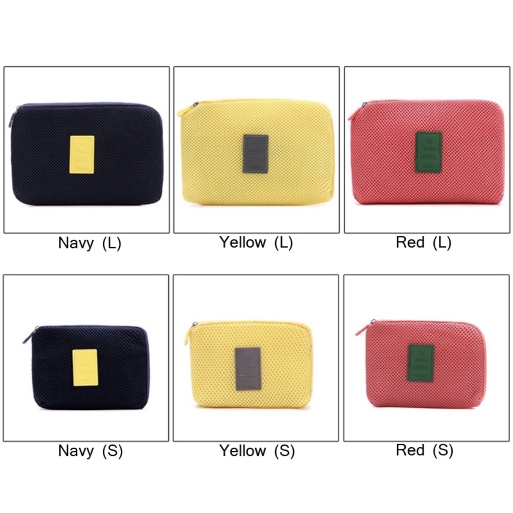 Tas Pouch Organizer Kabel Charger / USB / Handphone Anti Shock untuk Travel