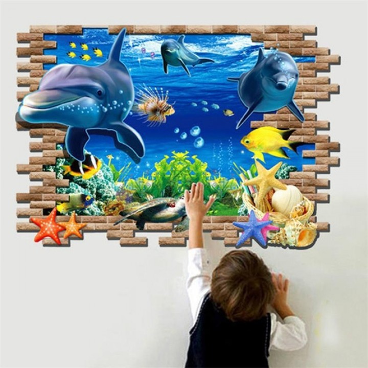 3D Wallpaper Sticker Dinding 90 x 60cm - WPP002 - Lumba Lumba