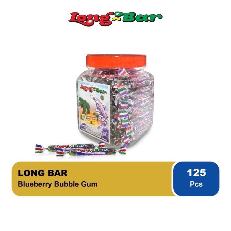 

Permen Karet Long Bar Blueberry Toples LongBar Blueberry Bubble jadul