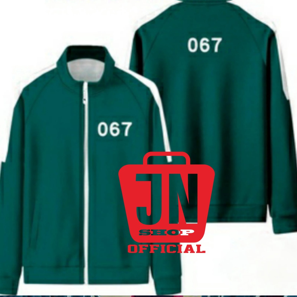 Sweater Zipper Squid Game request nomor