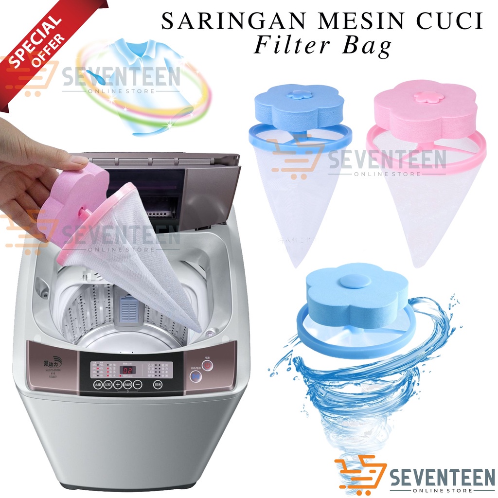 SARINGAN LAUNDRY FILTER BAG / SARINGAN KOTORAN PAKAIAN / BOLA LAUNDRY JARING / PEMBERSIH PAKAIAN