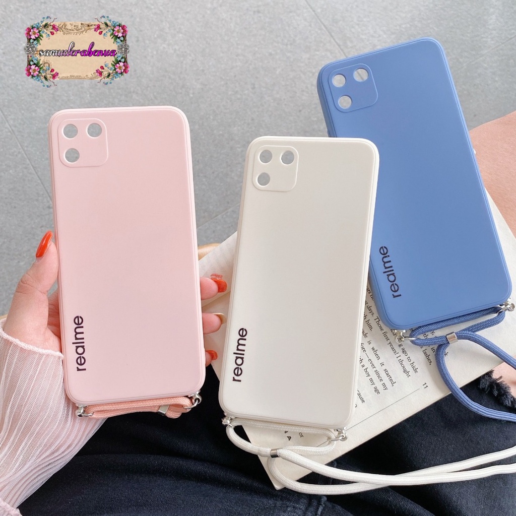 SOFTCASE SLINGCASE ORIGINAL SILIKON PELINDUNG KAMERA REALME C1 C2 5I 5S 5 PRO NARZO 6 C20 C21 SB2746