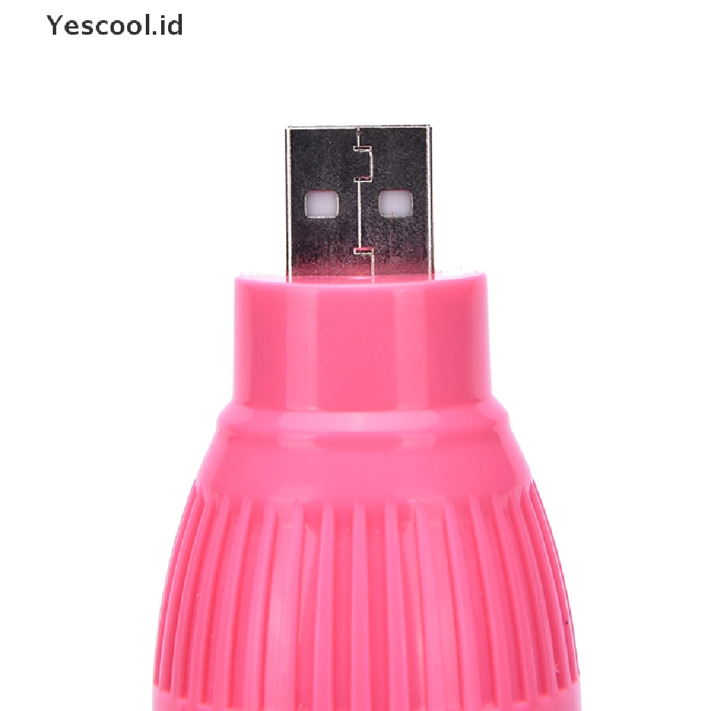 (Yescool) Lampu Bohlam LED Mini Portable Warna Putih Untuk Membaca