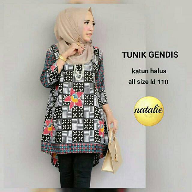 Tunik Batik Bunga/Tunik Batik Model Pinguin/Tunik Batik Kantoran