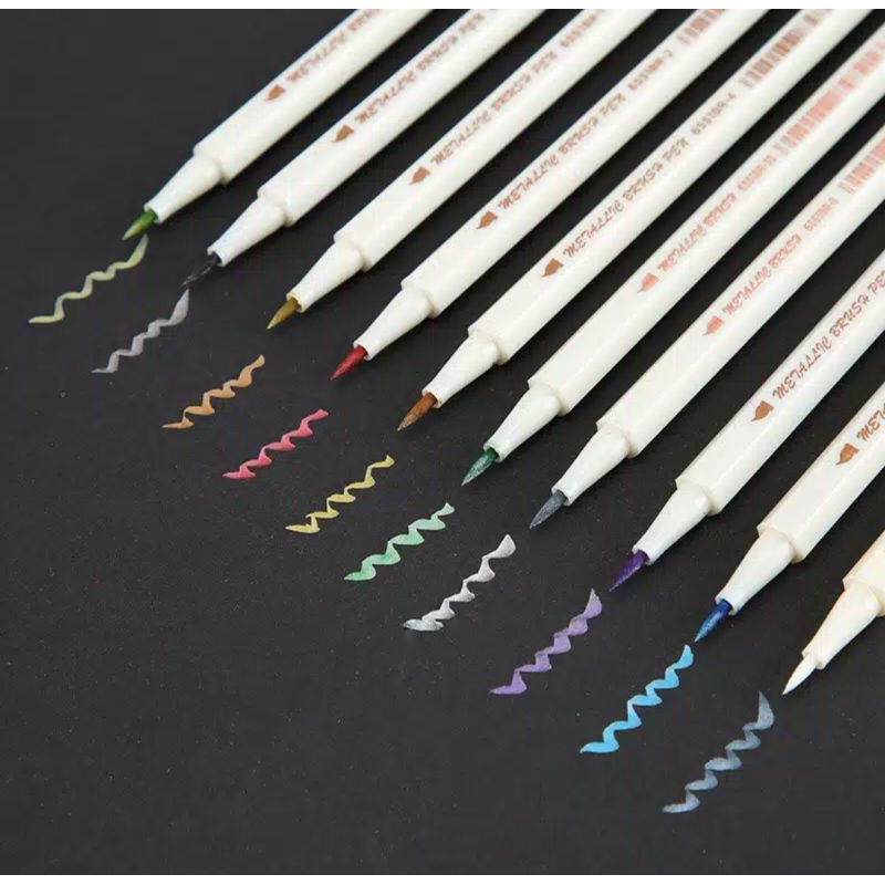

STA METALLIC BRUSH PEN SPIDOL WARNA KALIGRAFI