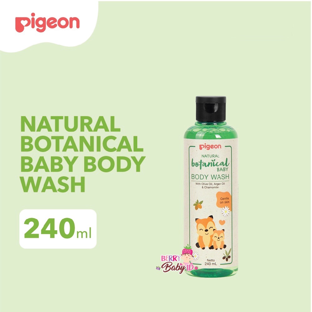 Pigeon Natural Botanical Baby Body Wash Sabun Mandi Bayi Berry Mart