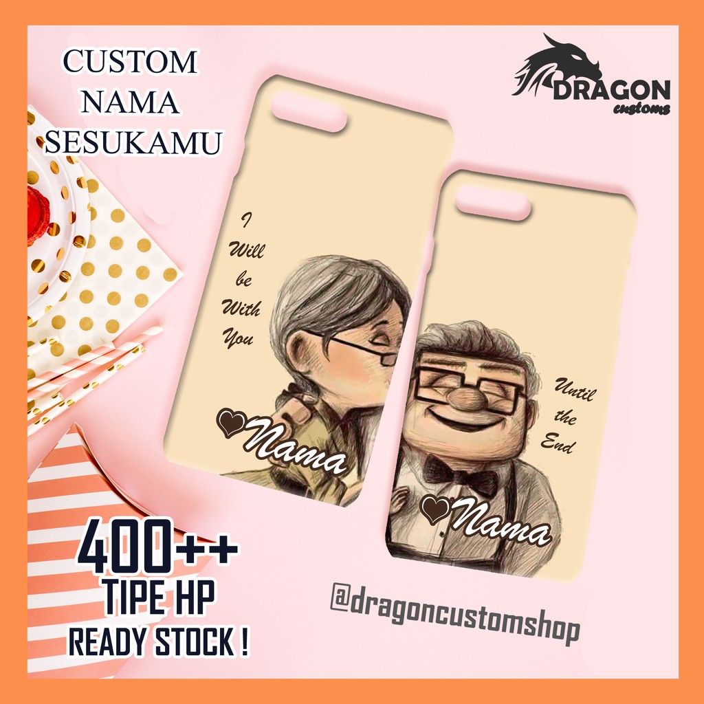 Couple Custom Case Couplecase Up Kakek Nenek 3d Hardcase 2d