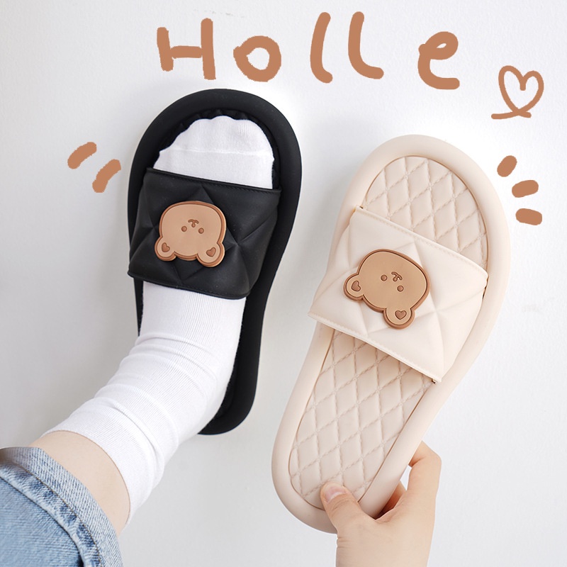 [littlecrab] Sendal Rumah Berkualitas Bear Atas Sandal Lucu Unik Beruang Keren Trendy Sandal Empuk Sendal Karet Korean Style