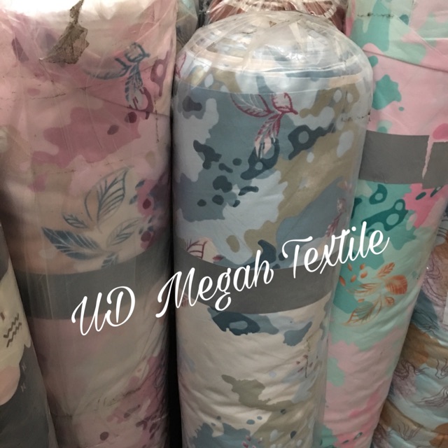 GROSIR 1 seri (5roll) Kain Maxmara Premium Silk motif Blossom 2018 Mewah&Classy (lb115)