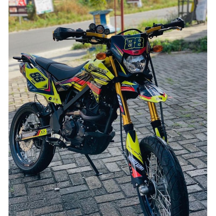 DECAL STICKER KLX DTRACKER / BF KUNING