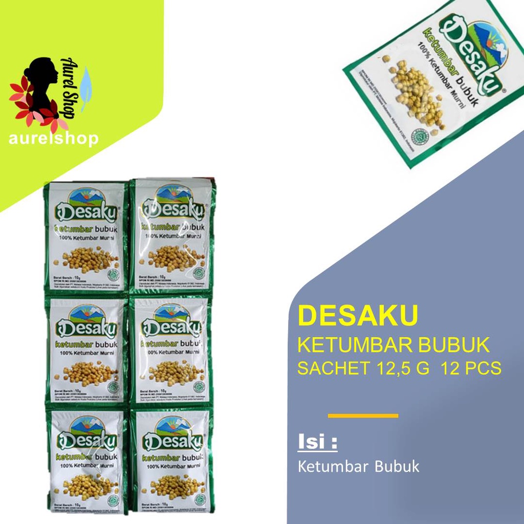 

DESAKU Ketumbar Bubuk kemasan Renceng @12,5gx12pcs