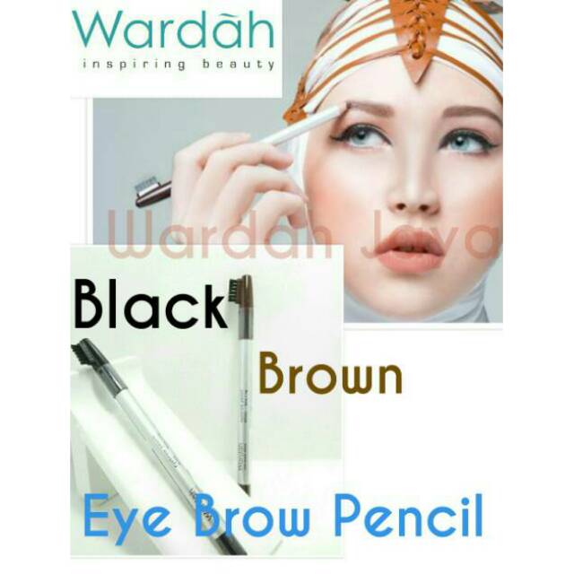 Jual Wardah Eye Brow Pencil Black & Brown Shopee Indonesia