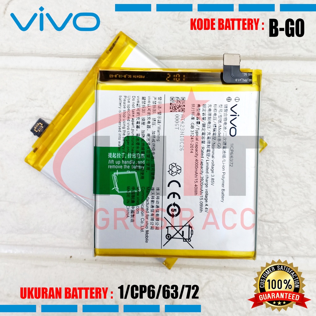 Baterai Battery Vivo V11, V15 Pro, Vivo X27 , V1829A &amp; X27 Pro , V1836A , V1836T