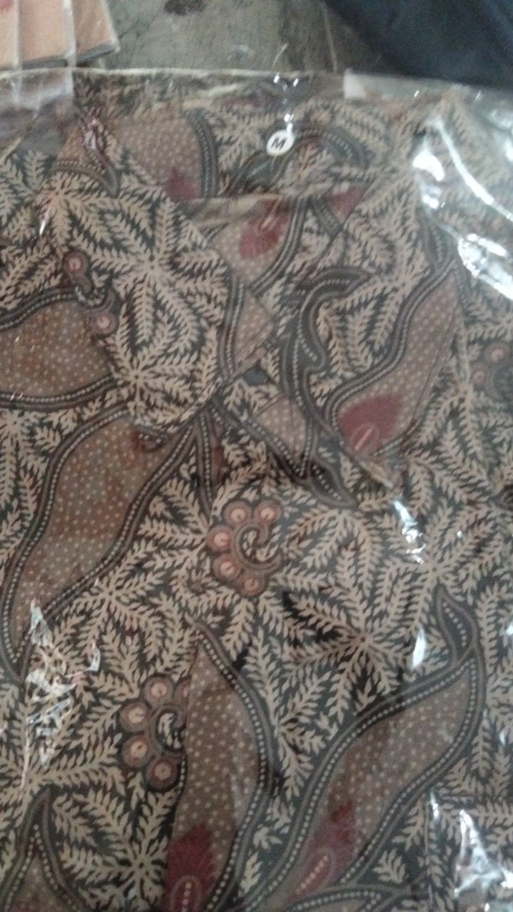 Bswart Batik Hrb026 Kenongo Hem Pendek Padi Pekalongan M L Xl Batik Pria Murah Modern Grosir Eceran