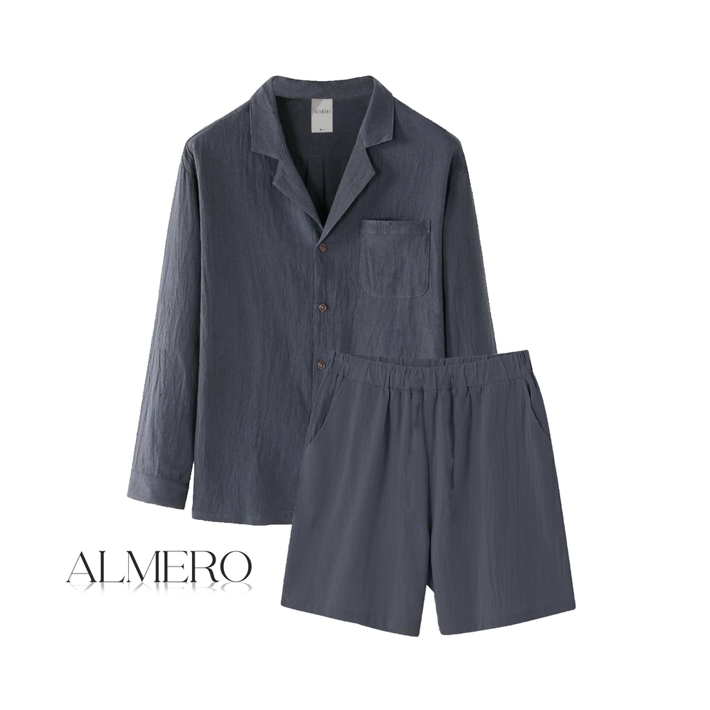 kemeja one set casimiro original Almero setelan baju &amp; celana stylist