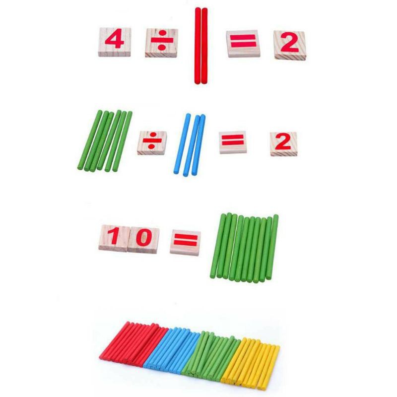 Mainan Edukasi Anak Anak Puzzle 3D Intelligence Stick Matematika Anak