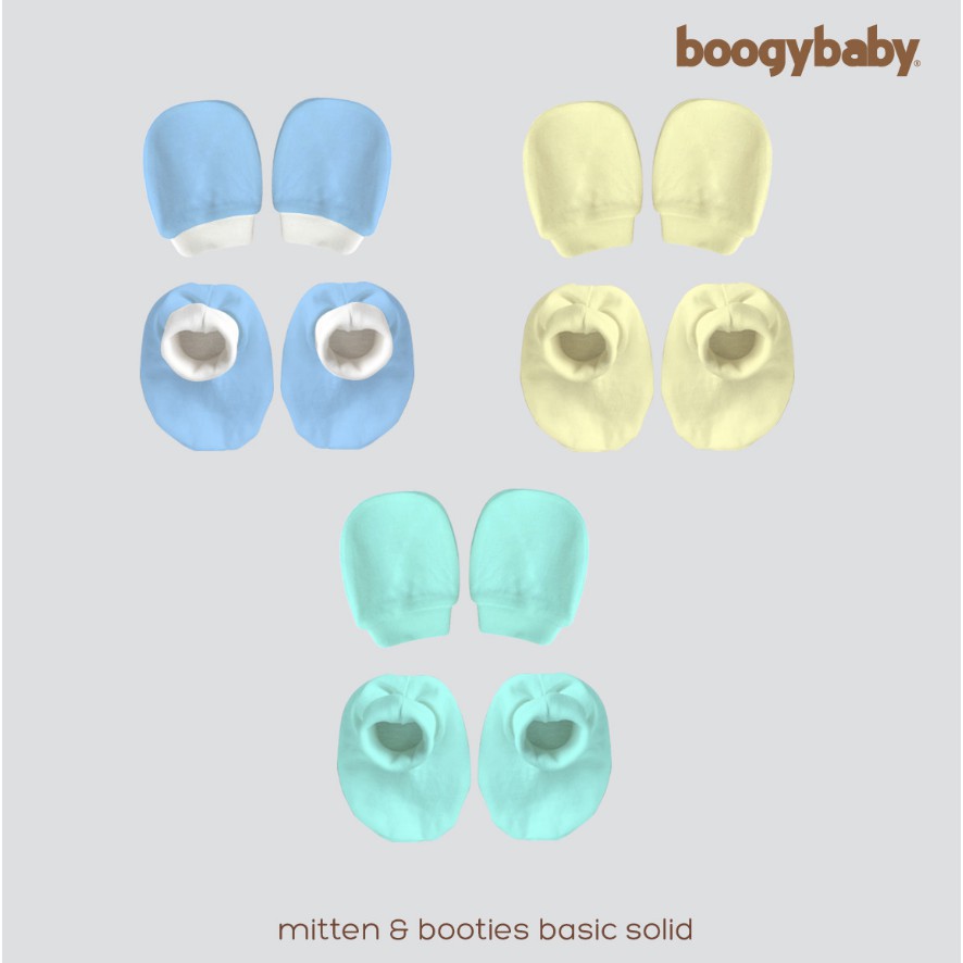 Boogybaby Boogy baby sarung tangan kaki mitten booties cap SNI premium