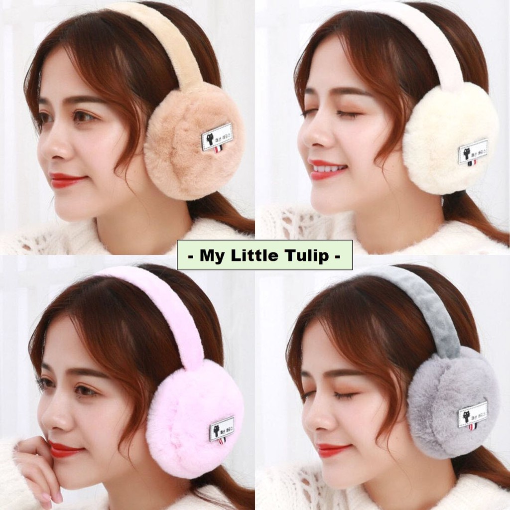 Earmuff Winter Wanita Penutup Telinga Bando Lucu Korea Wool Halus