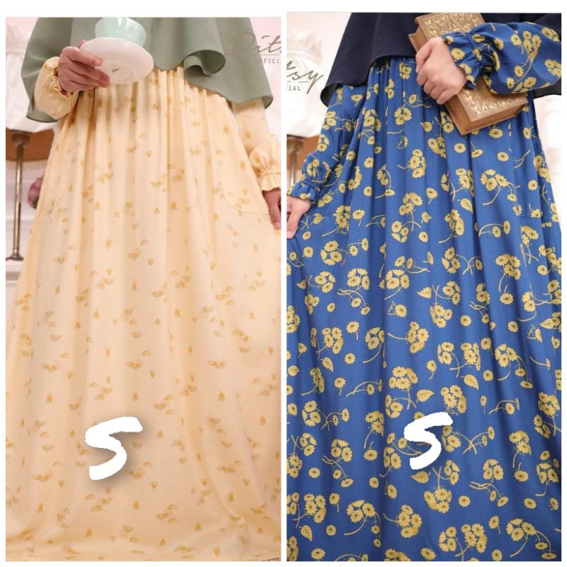 ditsy nightgown rueena blue size L