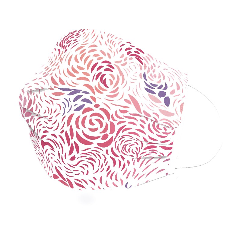 

La floret 1pack (10 pcs) masker medis 3 ply printed pattern disposable mask earloop