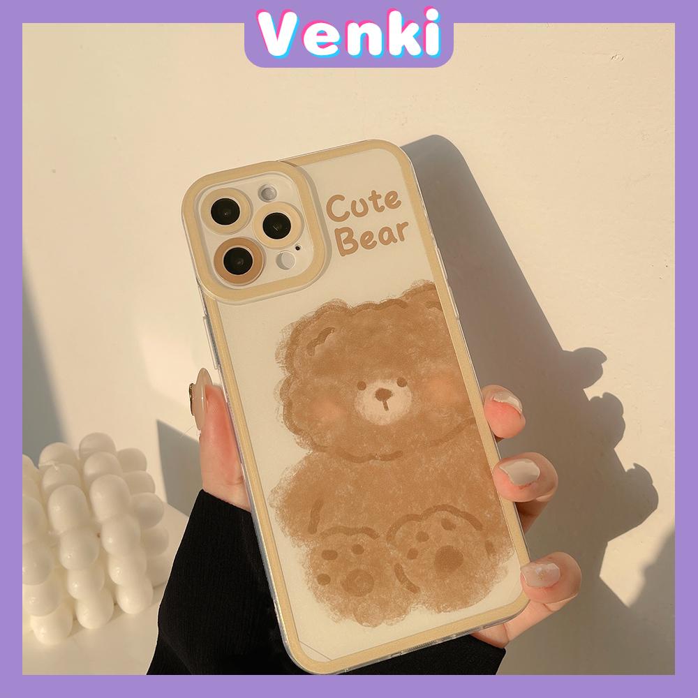 Casing Silikon Iphone 13 Pro Max 12 Pro Max 11 Pro Max 7 Plus Xr Xs Max 13x11 Pro Max Motif Brown Bear