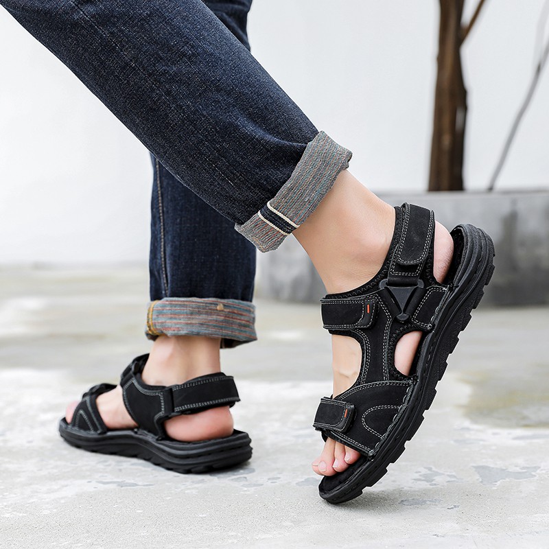 Sandal Slop Pria Terbaru Termurah Sandal Pria Kulit Sandal Gunung Pria Terbaru