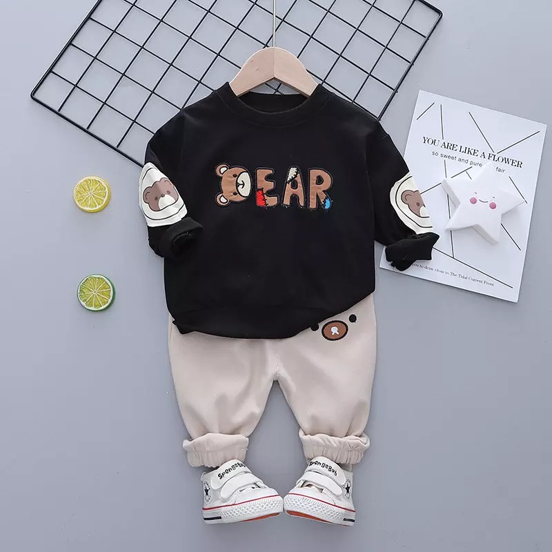 Setelan Anak Laki Laki DEAR Fashion Sweater Set Korean Style Import