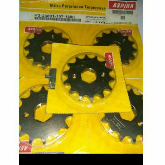 GEAR DEPAN ASPIRA 14T 15T CB100/GL100/GL125/GLPRO