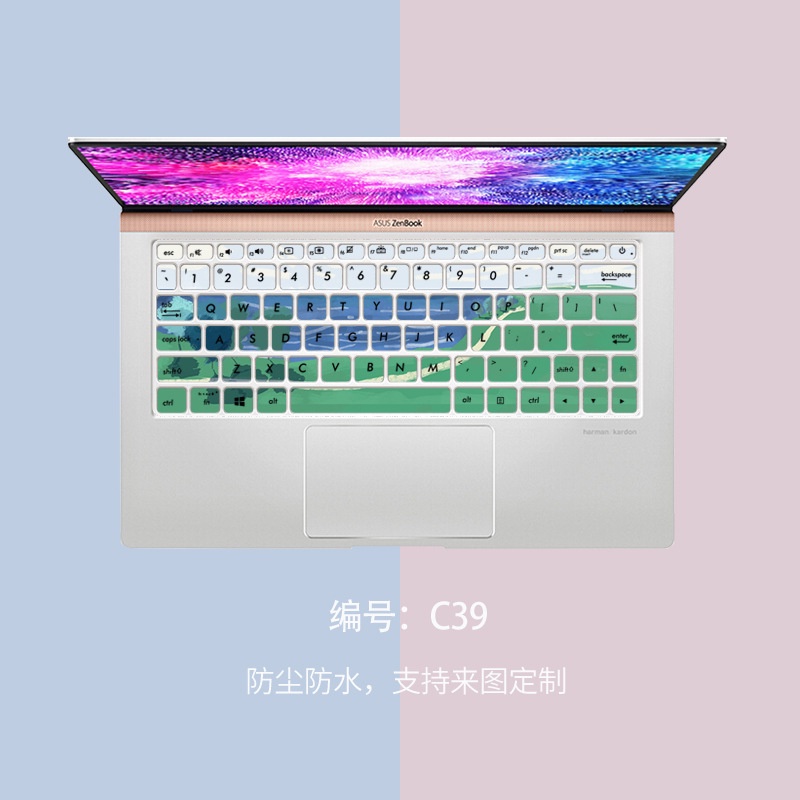 Film Pelindung Keyboard Motif Kartun Bunga Untuk ASUS Inspiron U2 U3300 Deluxe13 &quot;U3300 ZenBook 13 (UX333)