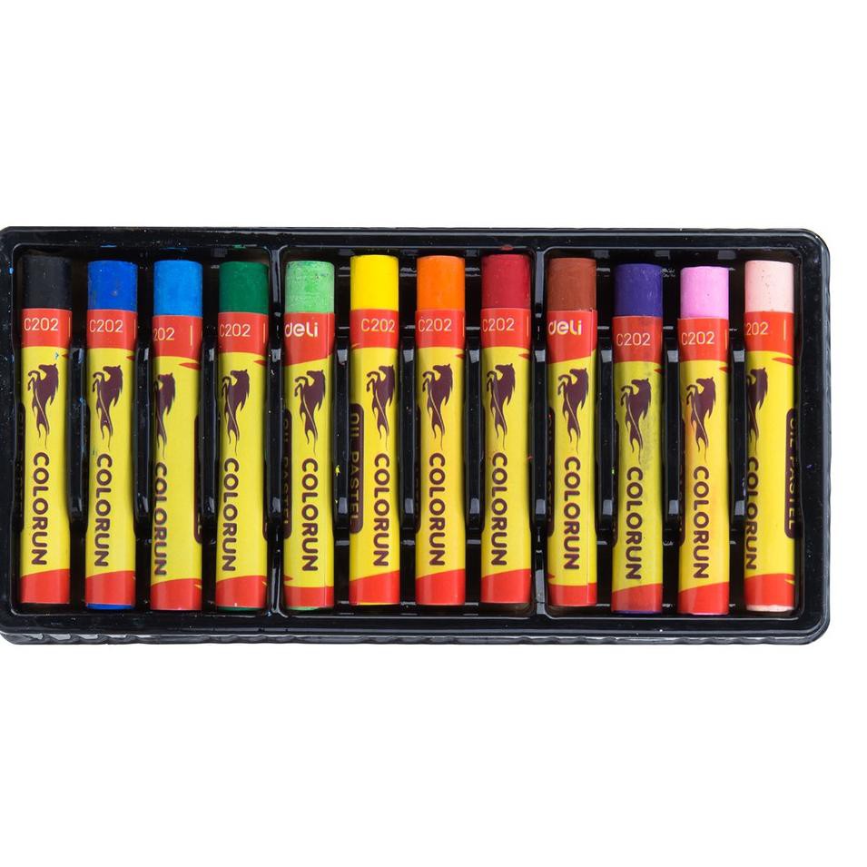 

❤ BELIO ❤ Deli Oil Pastel Crayon 12 Warna kualitas tinggi untuk campuran warna sempurna EC20200