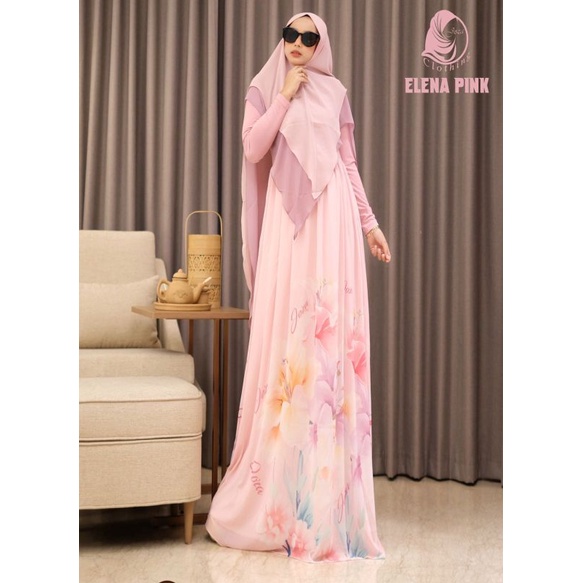 [JOZA CLOTHING] GAMIS SYARI TERBARU / DRESS SET PRINTING " ELENA SET " by JOZA