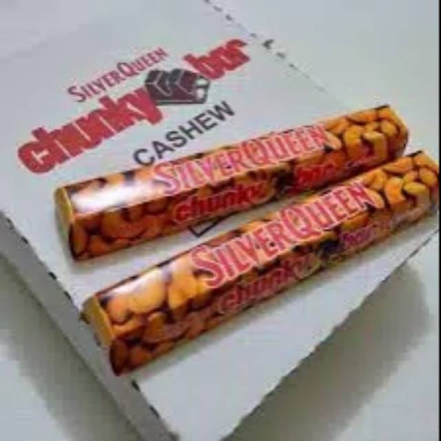 1 BOX SILVERQUEEN CHUNKY BAR 98GR ISI 24PCS - COKLAT