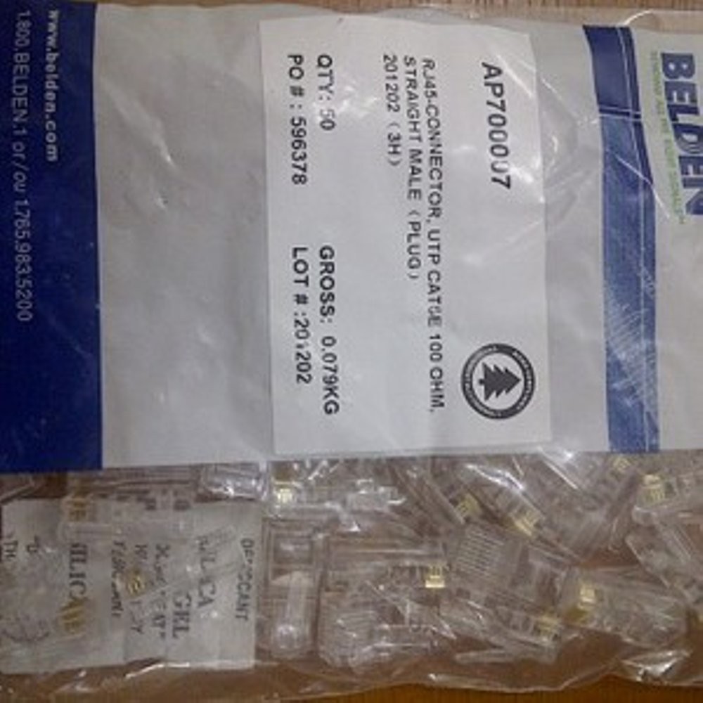 Jack Connector RJ45 Ori Belden Konektor RJ 45 Cat5e LAN Networking