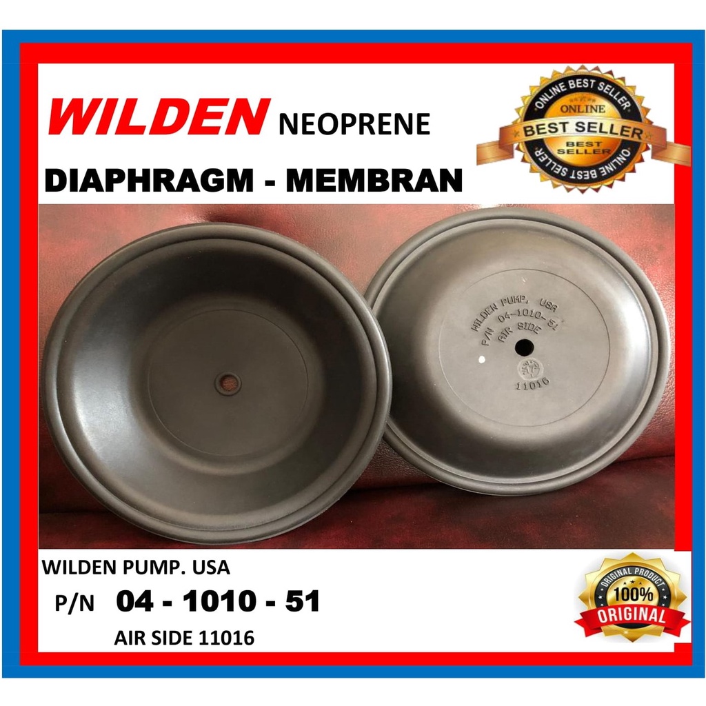 WILDEN PUMP DIAPHRAGM (MEMBRAN) NEOPRENE TYPE 04-1010-51 Sparepart wilden pump