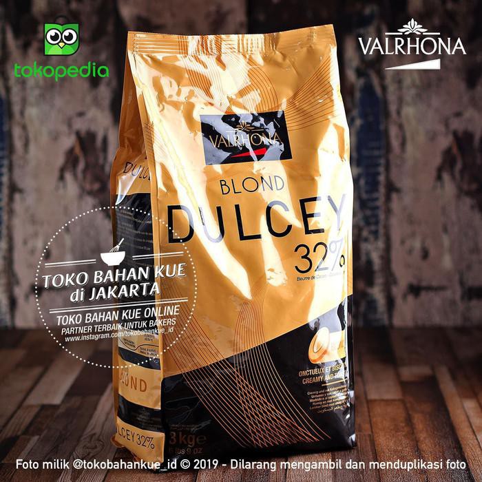 

PROMO - VALRHONA DULCEY 32% BLOND CHOCOLATE 100GR COUVERTURE COKLAT CREAM MILK