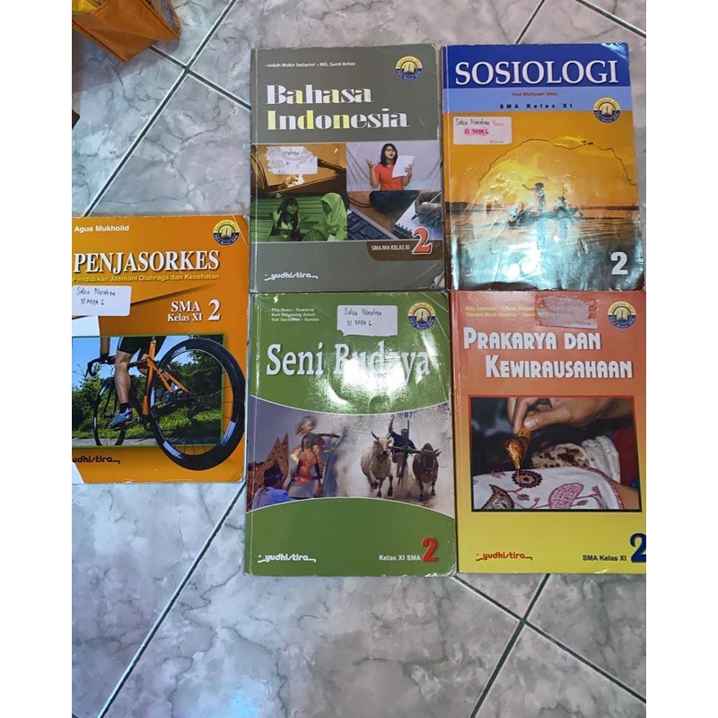 BUKU PELAJARAN SMA KELAS 10 KURIKULUM 2013 YUDHISTIRA PENJASORKES B.INDONESIA SENI BUDAYA PKWU SOSIO