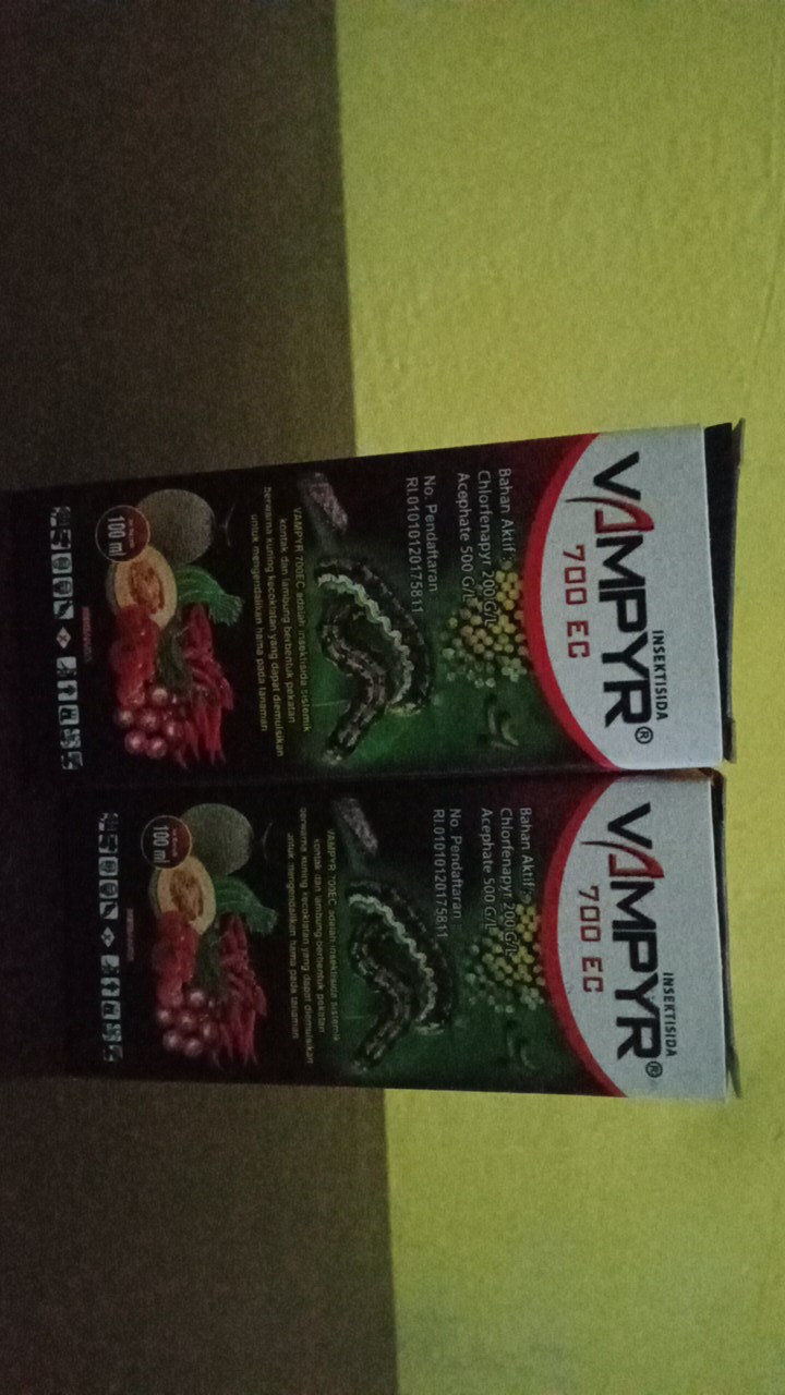 Insektisida Vampyr 700ec Pembasmi Ulat Tanaman Kubis,bawang Merah,sawi Dll (100ml)