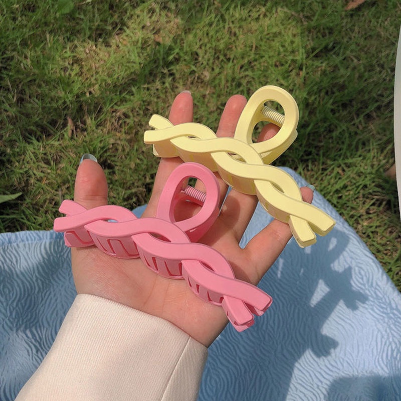 Jepit Rambut Model Putar Desain Macaron Shark Gaya Korea Untuk Wanita -PD