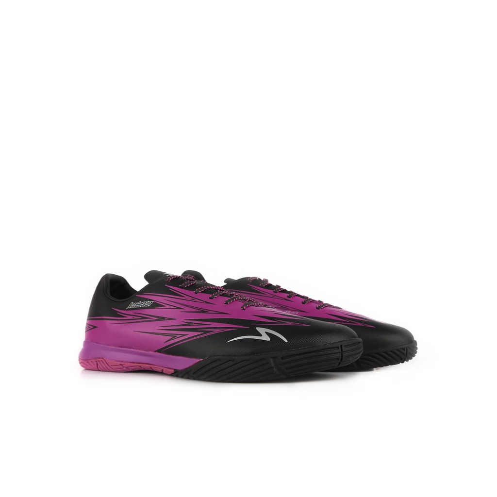 Sepatu  Futsal - Specs - Lightspeed 3 In Meta Crush Pack Jet Black Purple Crypt Silver 402101