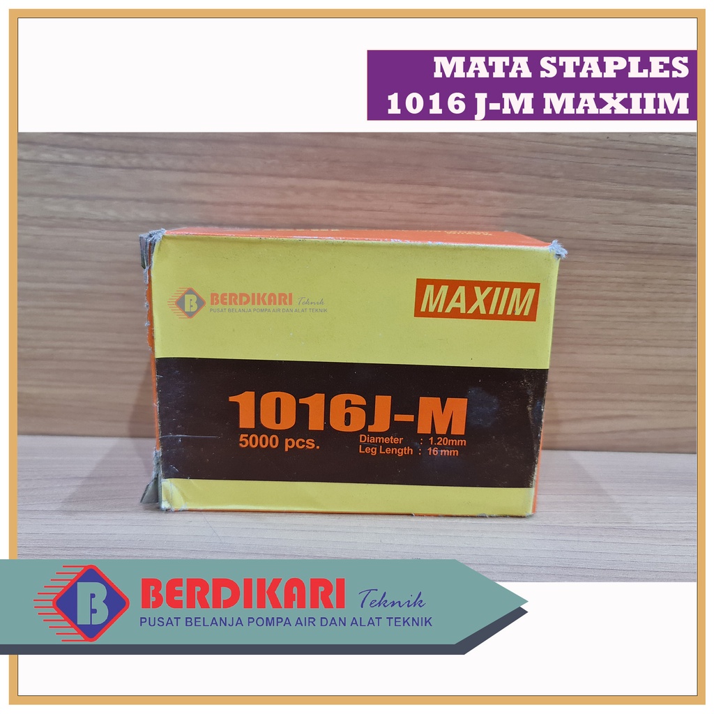 

Maxiim Refill Steples 1016 J-M / Mata Isi Staples 1016J-M Maxiim 16mm